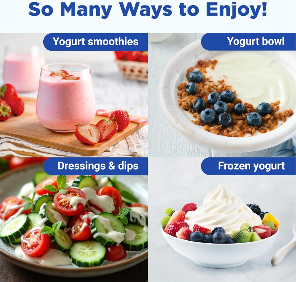Ultimate Probiotic Yogurt Maker | Buy Now & Get 16 FREE 6 oz BPA-Free Glass Jars + 2 FREE Packs of Oats + 1 FREE Honey