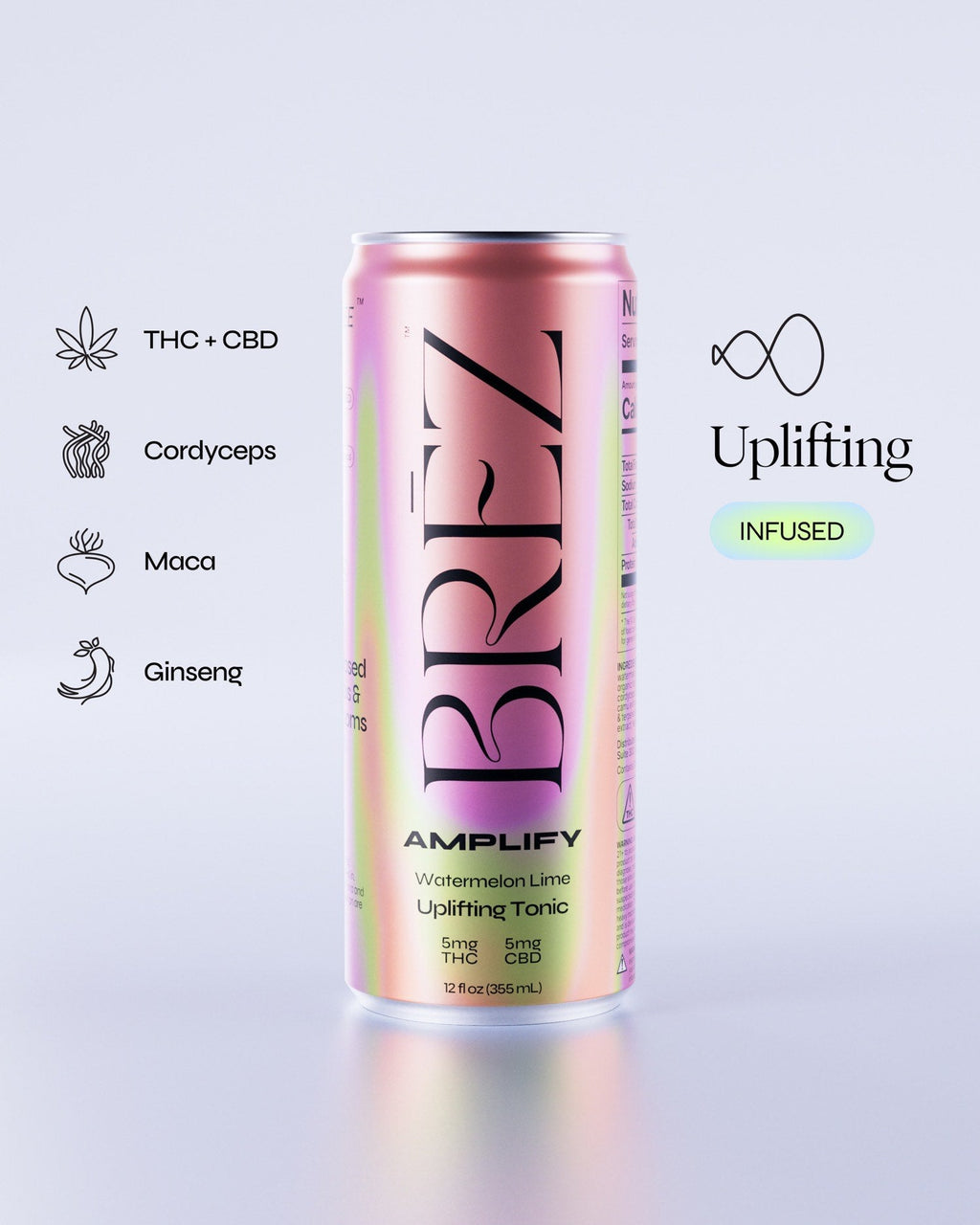 Amplify | Watermelon & Lime | 5mg THC, 5mg CBD | Wholesale | 24-Pack