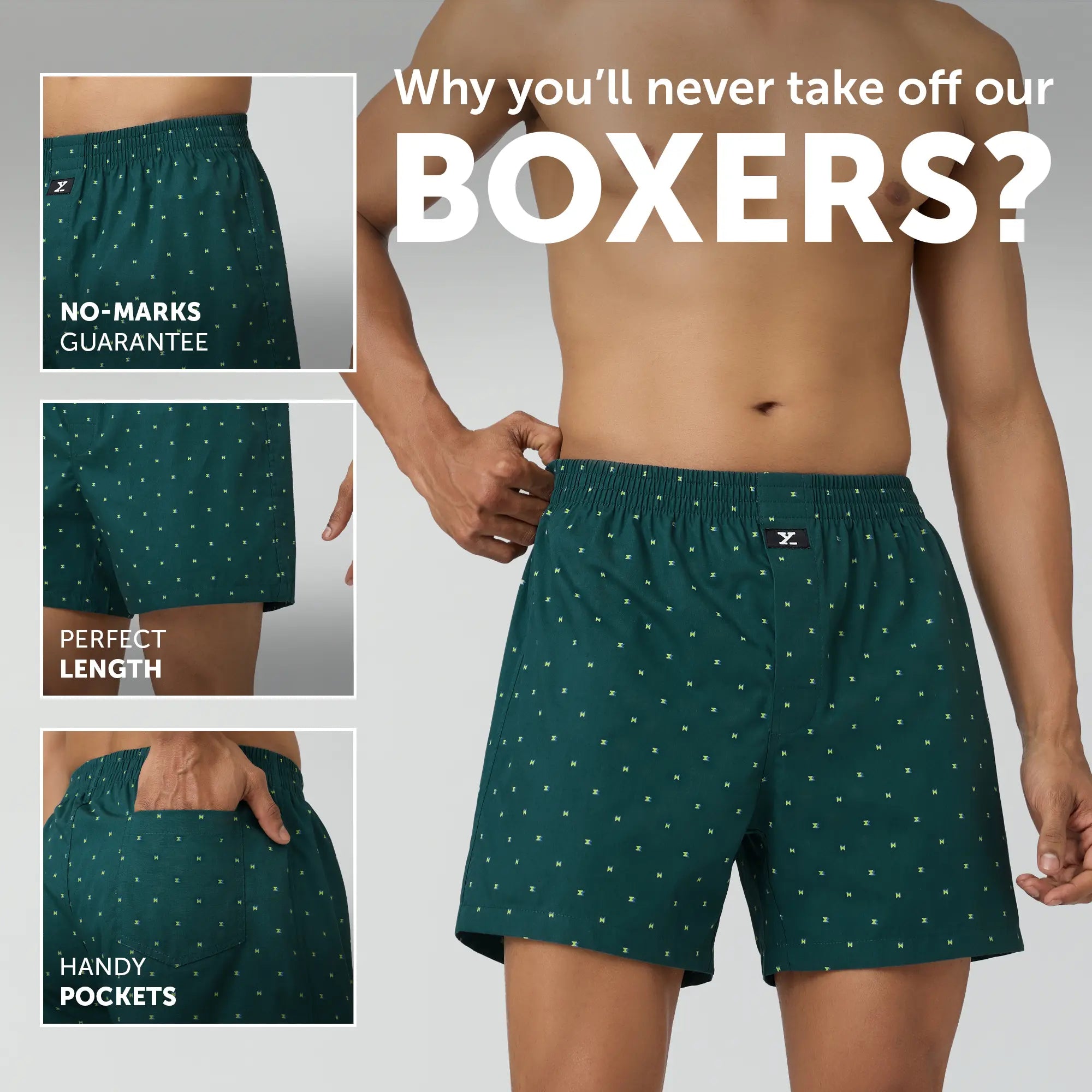 Astor Lounge Inner Boxers Chrono Green