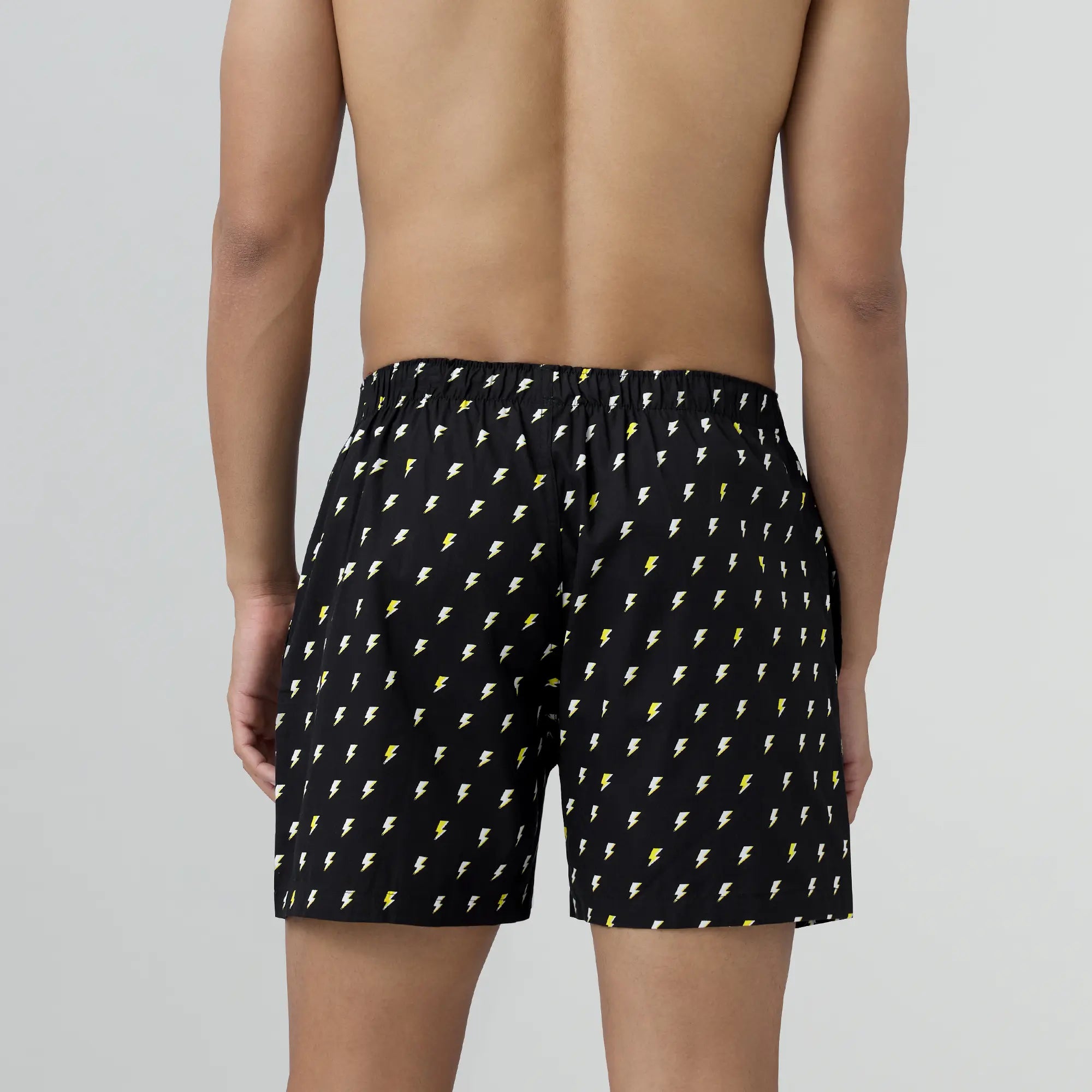 Remix Cotton Boxers Lightning Black