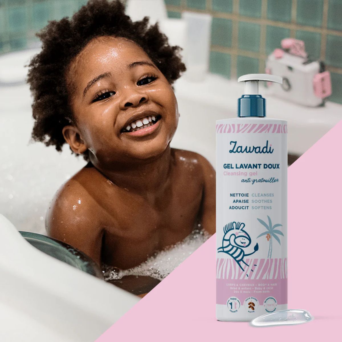 Zawadi • Gel Lavant Doux (nettoyant corps et cheveux Anti-Gratouille®)